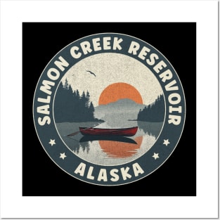 Salmon Creek Reservoir Alaska Sunset Posters and Art